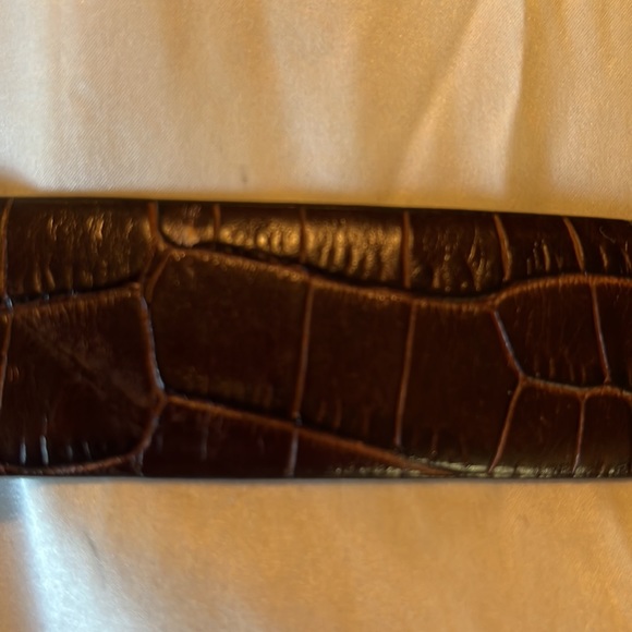 RALPH LAUREN sz Medium Reptile Embossed Leather Belt Width 1.5" Elegant Classic - Picture 16 of 16